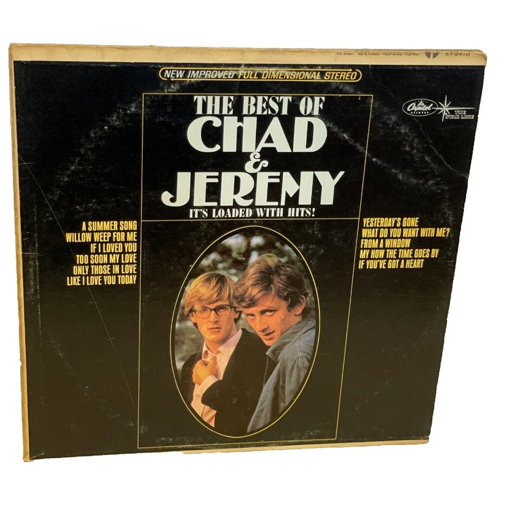 Chad & Jeremy The Best Of Chad & Jeremy (Vinyl, 1966) Capitol ST 2470 VG LP